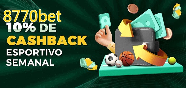 10% de bônus de cashback na 8770bet